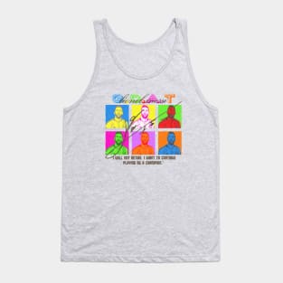 Messi Pop Art Style Light Vintage Look Tank Top